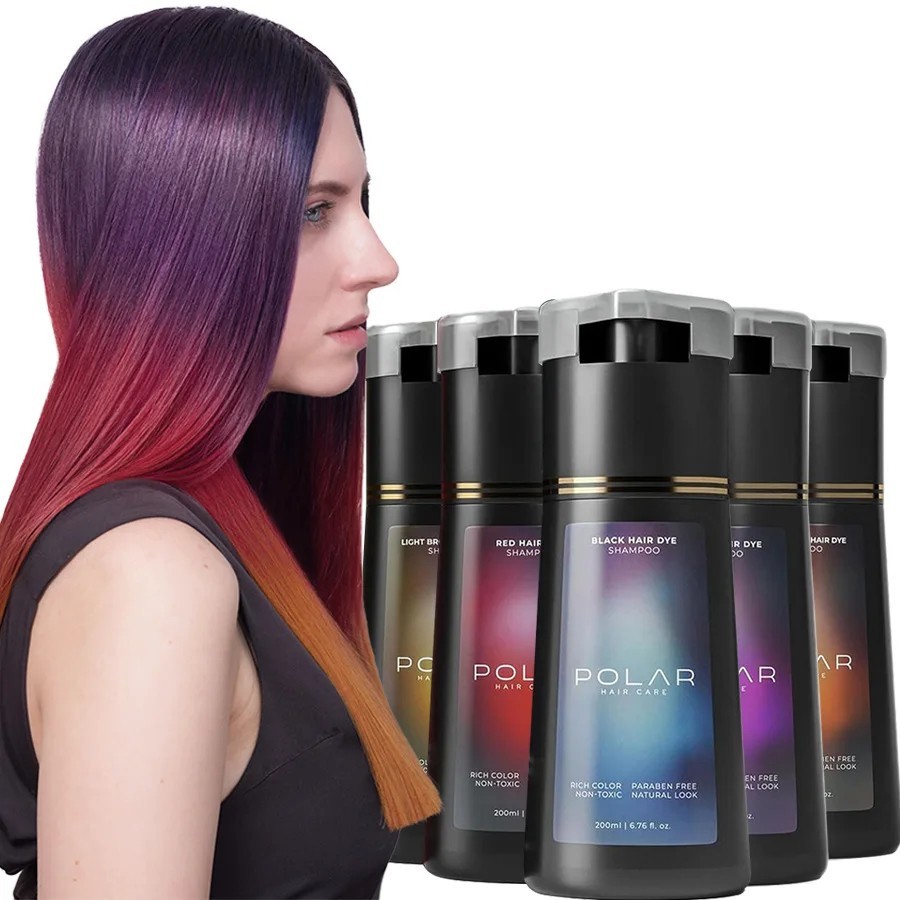 Polar-Hair Dye Shampoo Polar Hair Care, Hair Care Shampoo 200ML/6.7 OZ 4 Colors!