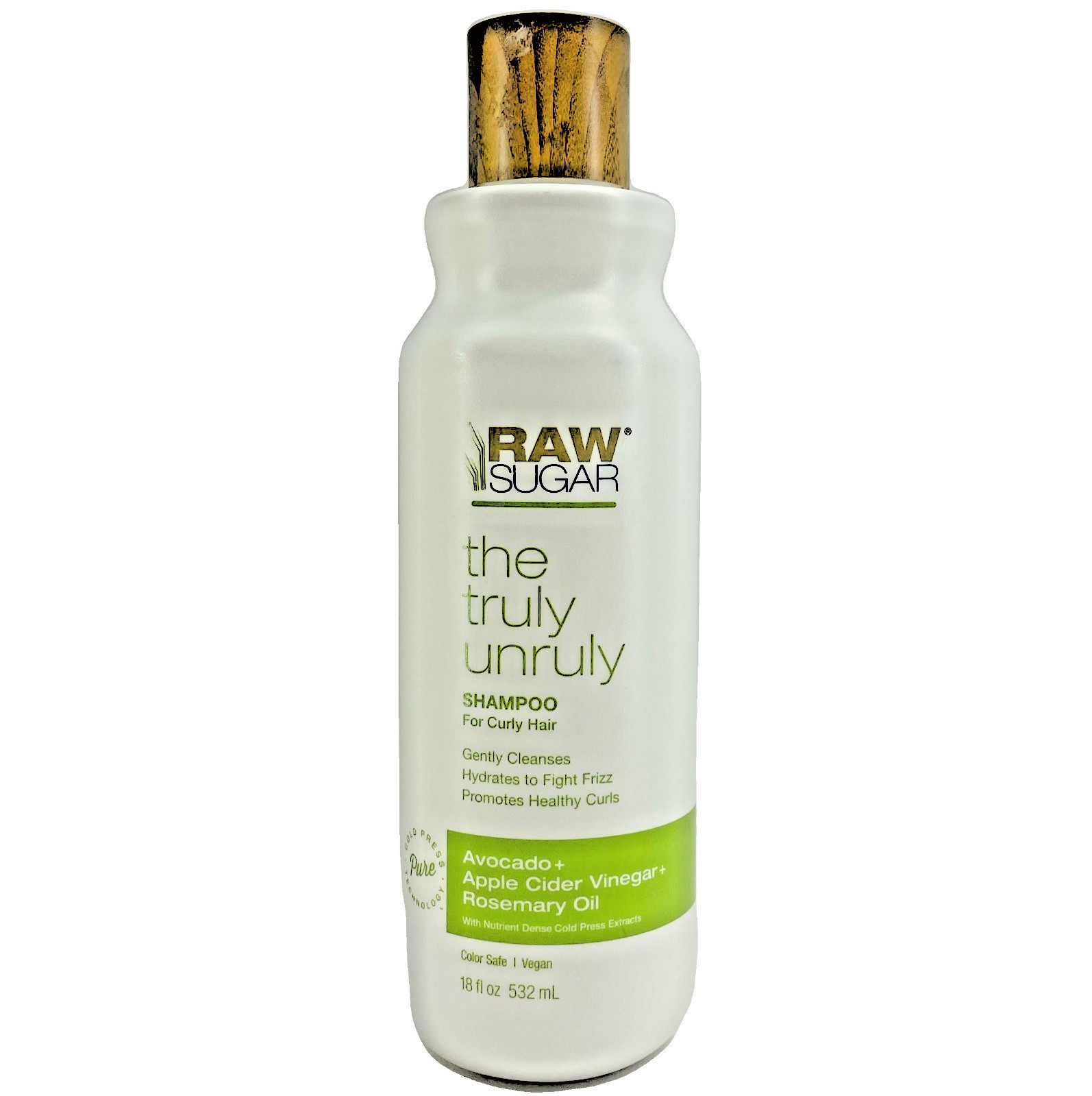 Raw Sugar The Truly Unruly Shampoo Avocado Apple Cider Vinegar Rosemary Oil 5 Pk