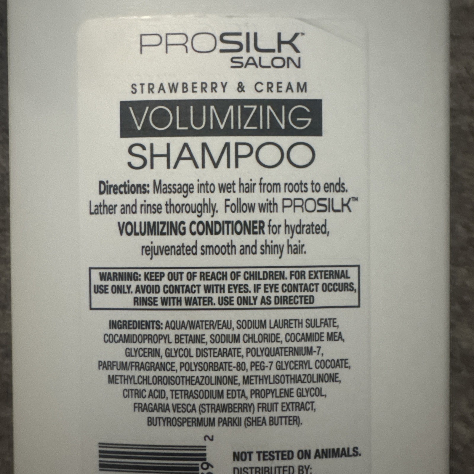 Pro SIlk Salon Strawberry & Cream Volumizing Shampoo 15 oz