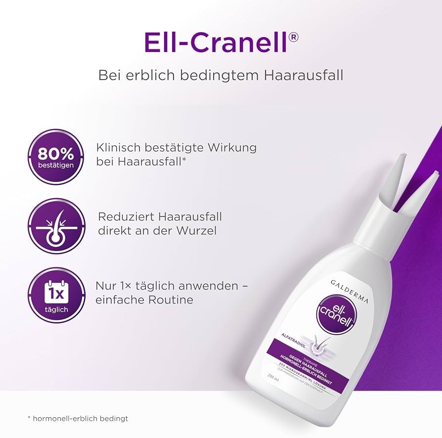 Ell-Cranell 3x200ml hormonal hair loss treatment prevention lotion free shipping