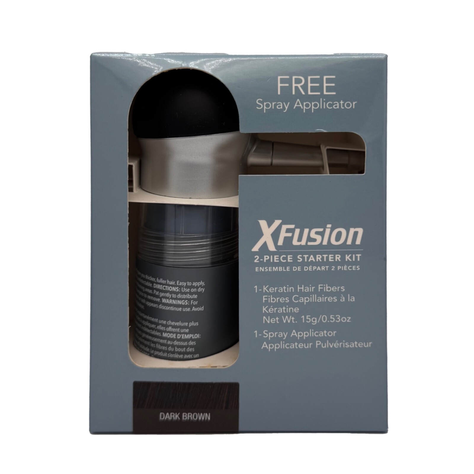 Xfusion Keratin Hair Fibers With Spray Applicator 15G / 0.53 oz