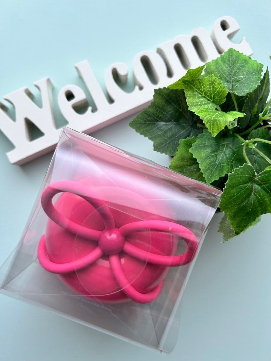 medicube x FOREVER:CHERRY Hair Brush Bow Ribbon Cherry Pink Detangling New