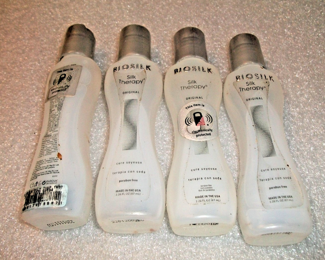 Lot of 4 Biosilk Silk Therapy ORIGINAL Leave In Treatment Oil Serum 2.26oz