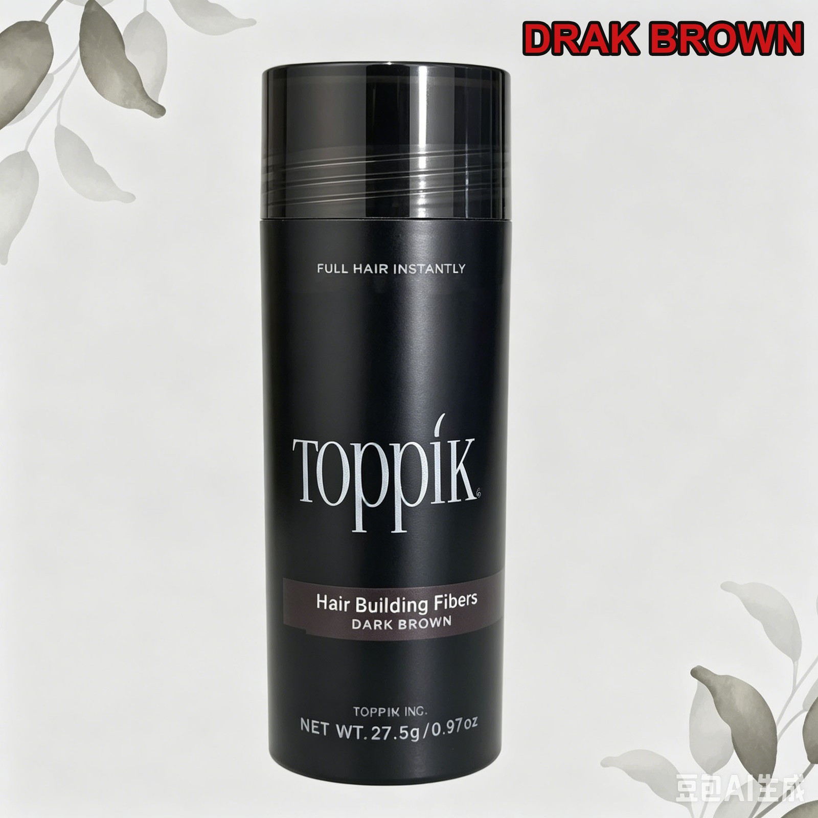 Toppik Hair Building Fibers Dark Brown Light Brown 27.5g