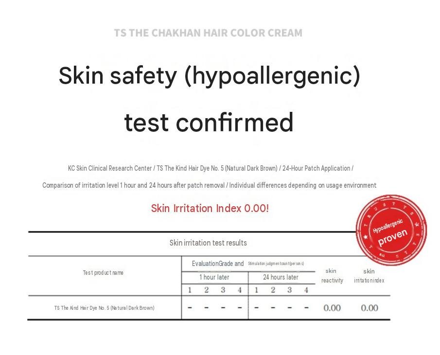 TS The Chakhan Hair Color Cream #05 Natural Dark Brown Hair Dye Korean Seller