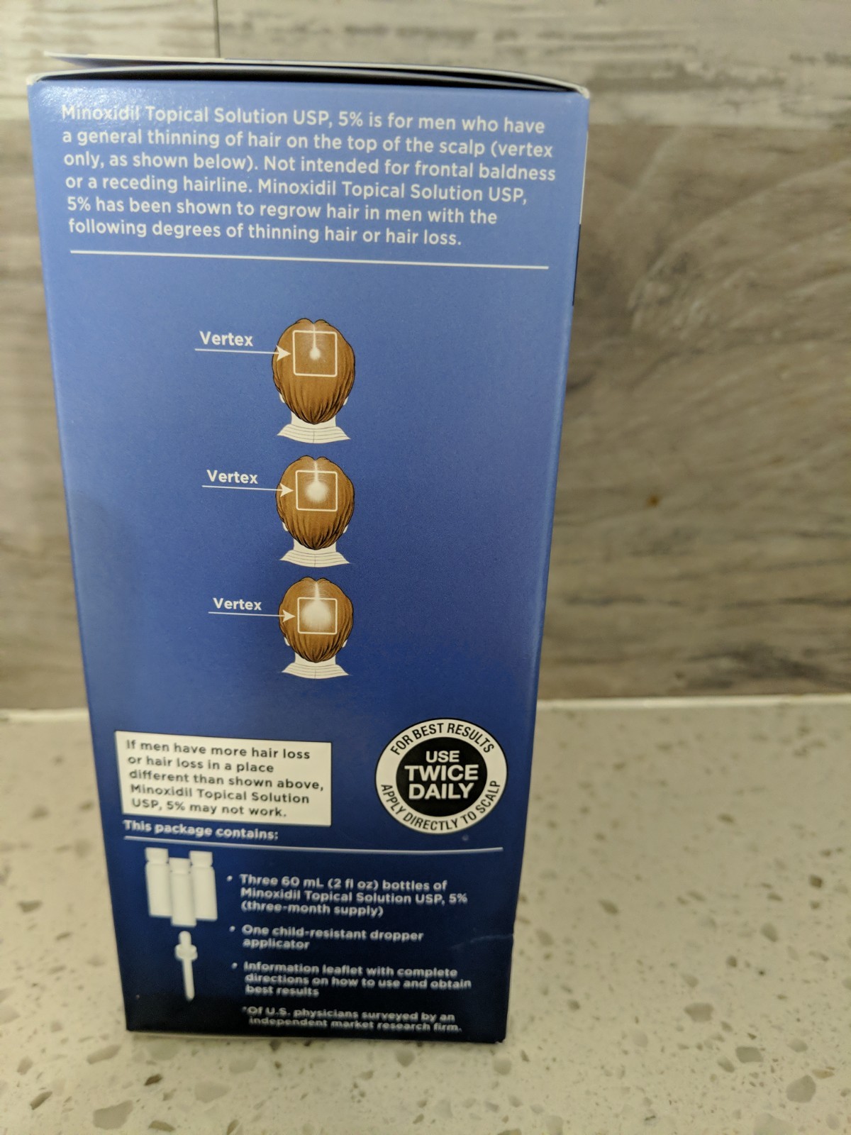 Walgreens Men’s Hair Regrowth treatment for men 3 MO Supply EXP 2027 FAST SHIP!!