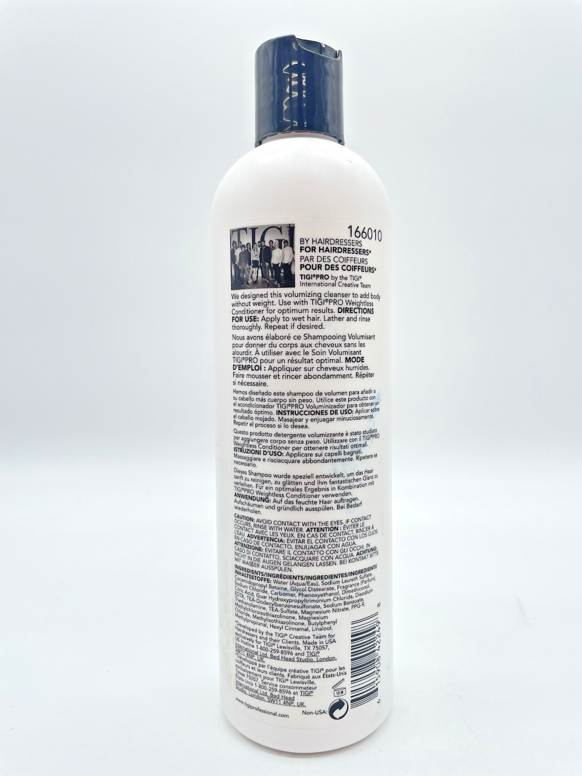 TIGI Pro Weightless Volumizing Shampoo For Fine Hair Lightweight – 12 Oz NWOB