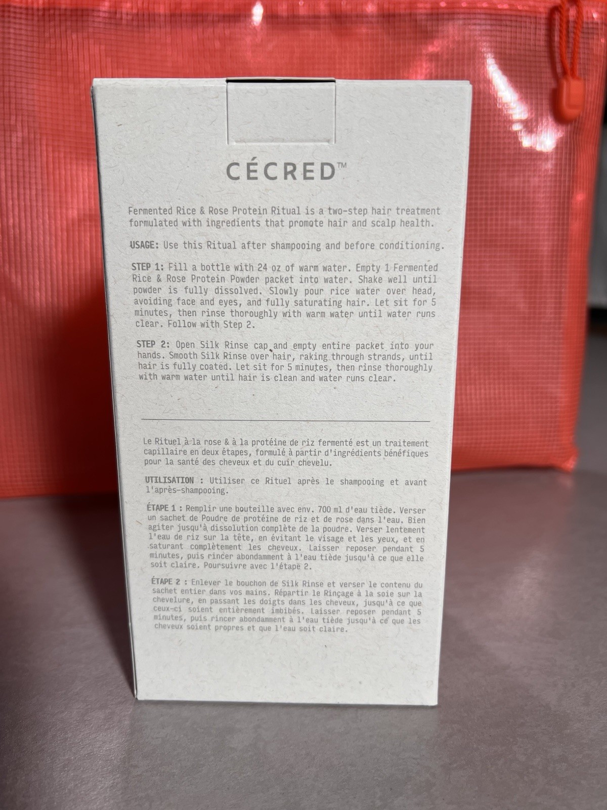 Cecred Fermented Rice Rose Protein Ritual Strengthening Treatment Set. NIB!