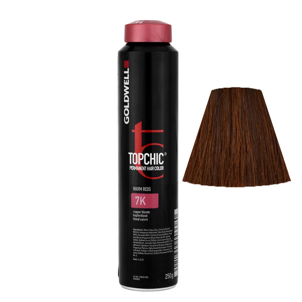Goldwell Topchic Hair Color Coloration (Can) 7K Copper Blonde 8.6 oz