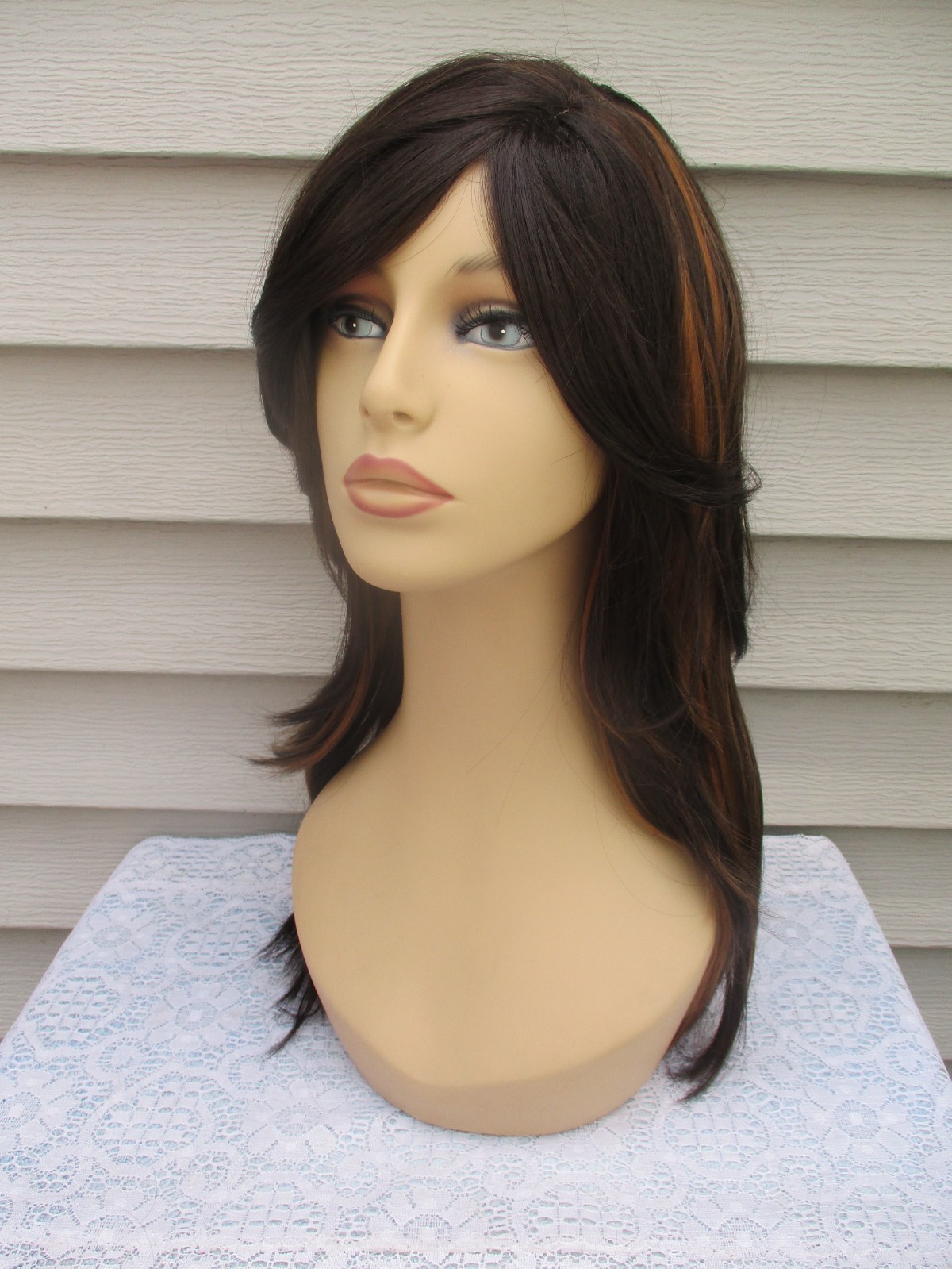 Unbranded MYSTERY WIG Color DARKEST BROWN/COPPER/