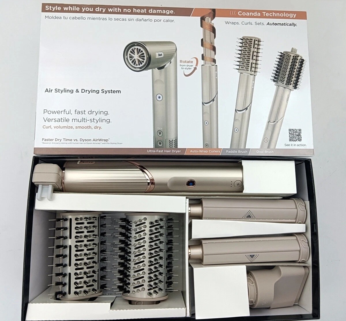 Shark Flex Style Air Drying & Styling System HD430 120V New