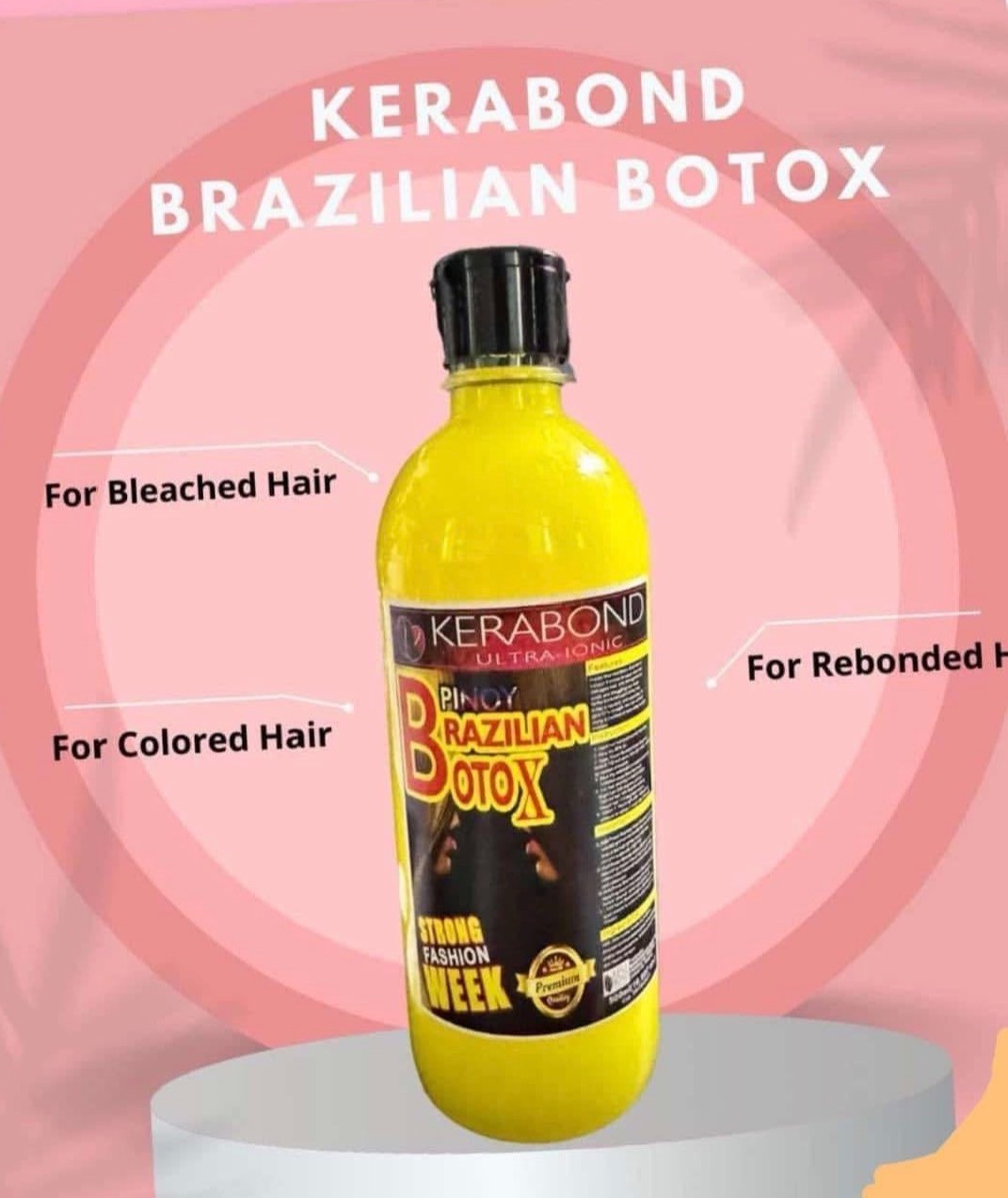 2 Bottles Kerabond Ultra-Ionic Pinoy Brazilian Hair Bo-tox, 500ml Each