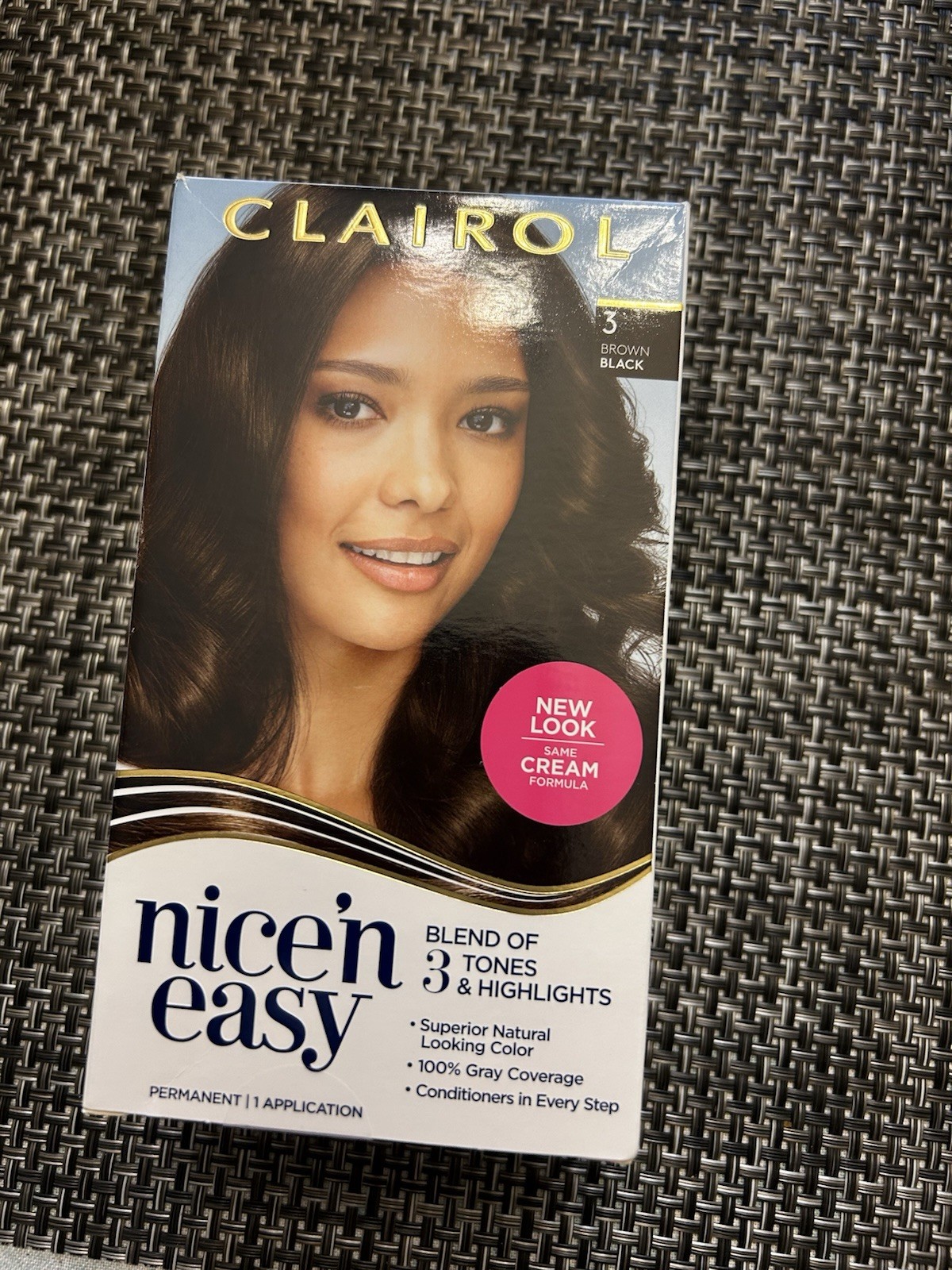 Clairol Nice’n Easy Permanent Hair Color, 3 Brown Black