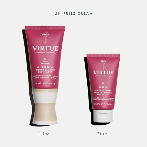 Virtue Un-Frizz Leave-In Hair Treatment for Curly Hair Frizz Control Sulfate