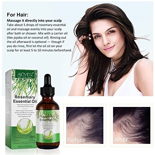 NIFEISHI Rosemary Oil for Hair Growth, 100% Pure Organic Rosemary Oil for Eyebro