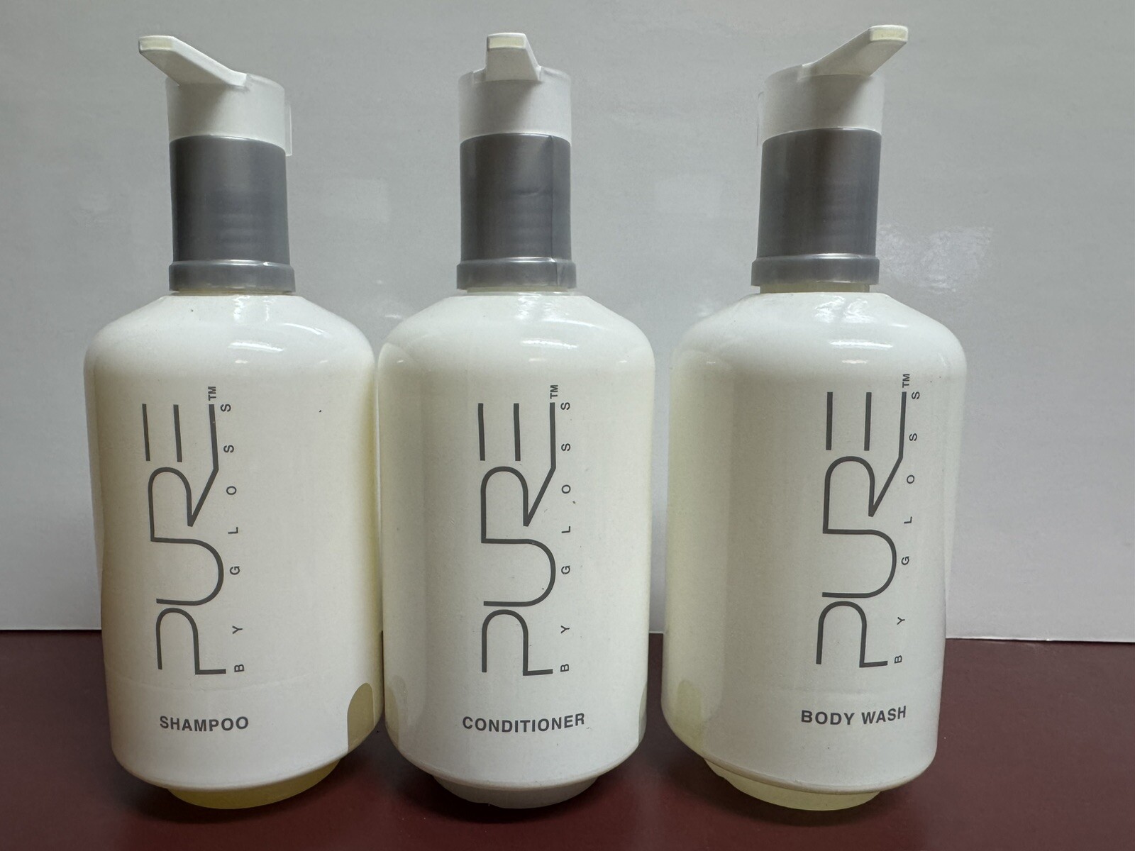 3 PACK PURE by Gloss Shampoo Conditioner Body Wash Lemon Infusion 10 Oz Set
