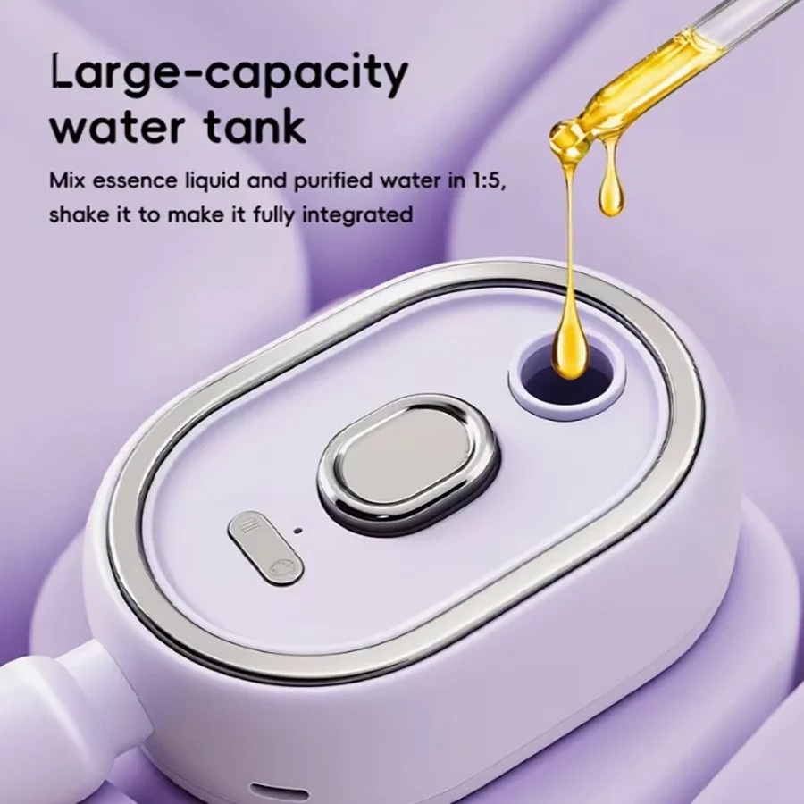 Electric Spray Air Cushion Massage Comb Rechargeable Self Cleaning Hair Brush