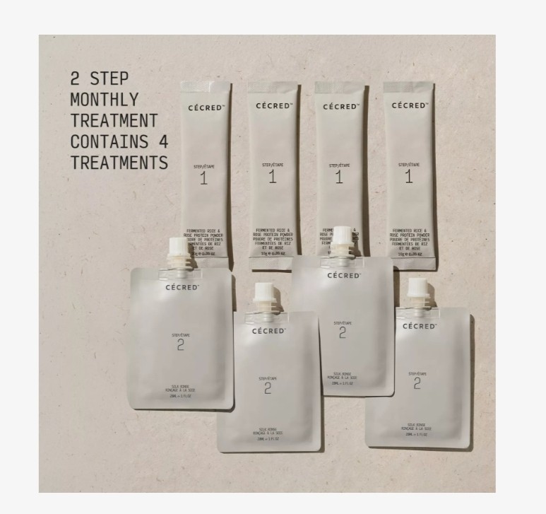 CÉCRED Fermented Rice & Rose Protein Ritual Includes 4 Treatments