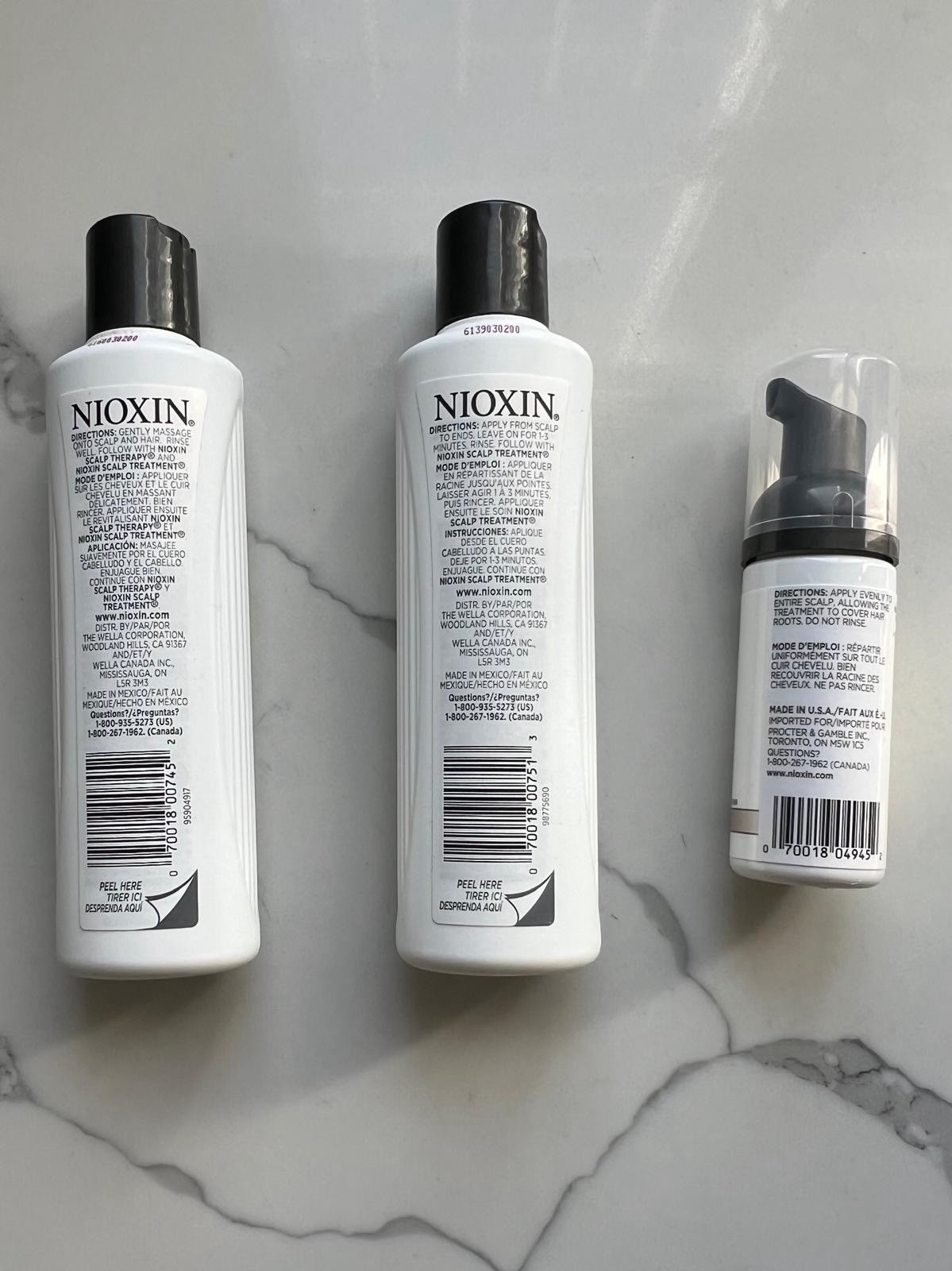 Nioxin System #4 Hair Trial Kit Cleanser Scalp Therapy Scalp Treatment 5.07 oz