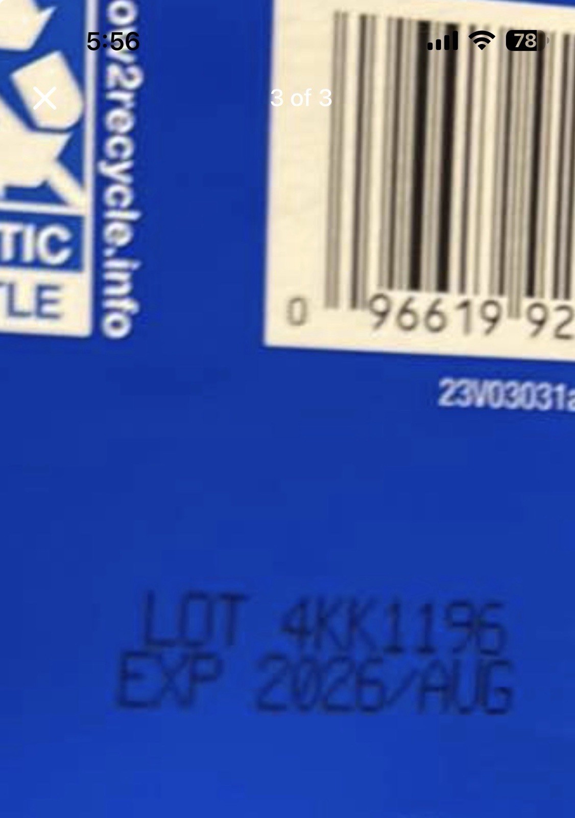 Kirkland 5% Extra Strength Men 6 Month Supply Hair Solution