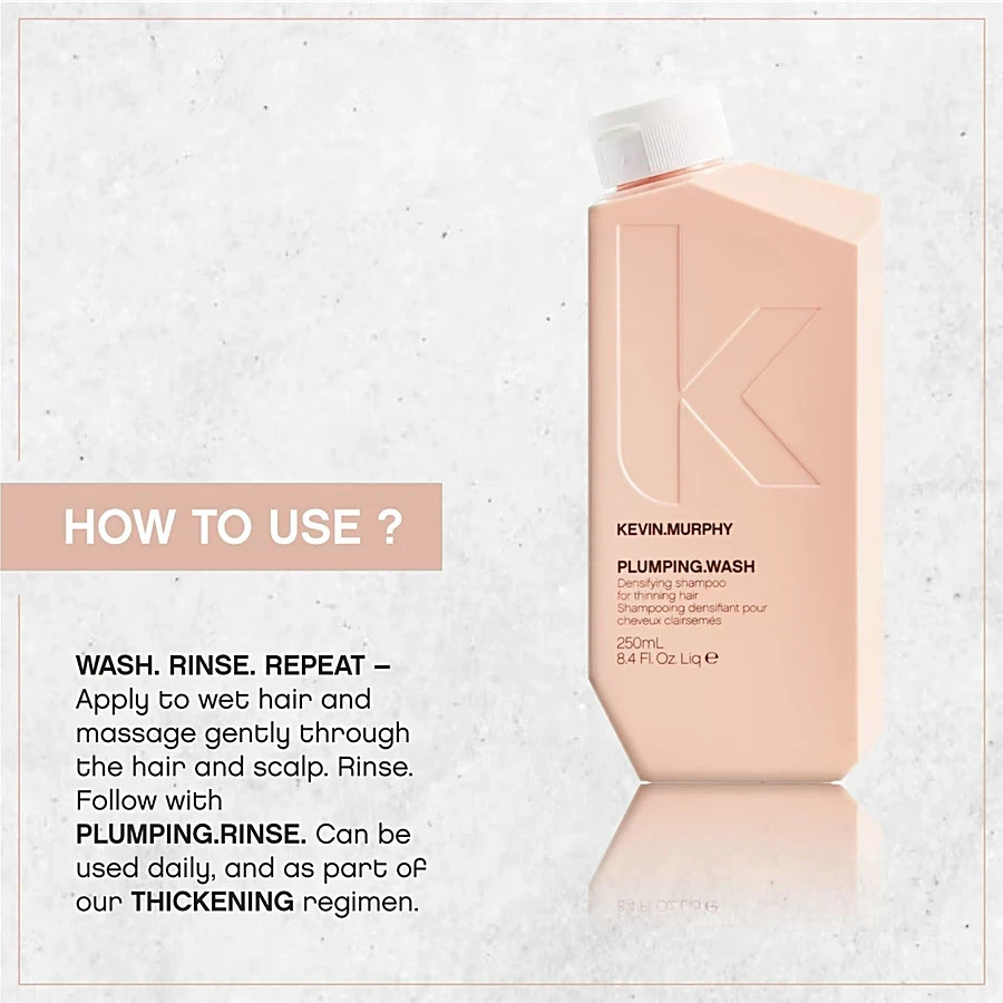 Kevin Murphy Plumping Wash Shampoo 8.4 Fl Oz for Fine Hair