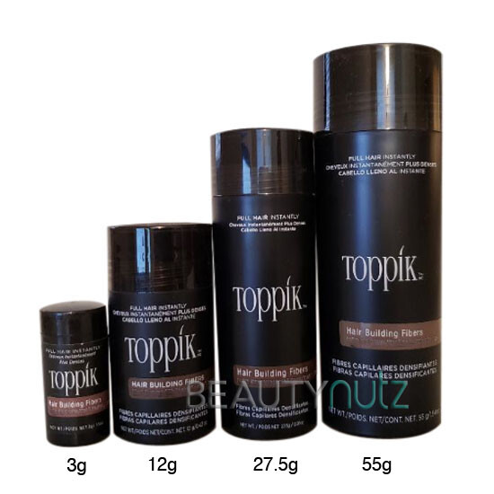 Toppik Hair Building Fibers – Black / Dark Brown / Medium Brown / Light Brown