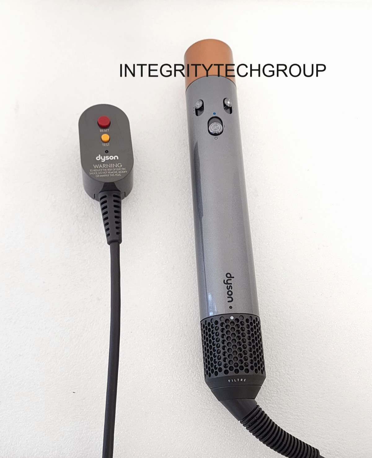 Genuine Replacement Dyson Airwrap Wand Tool Unit ONLY Nickel/Copper (USED)
