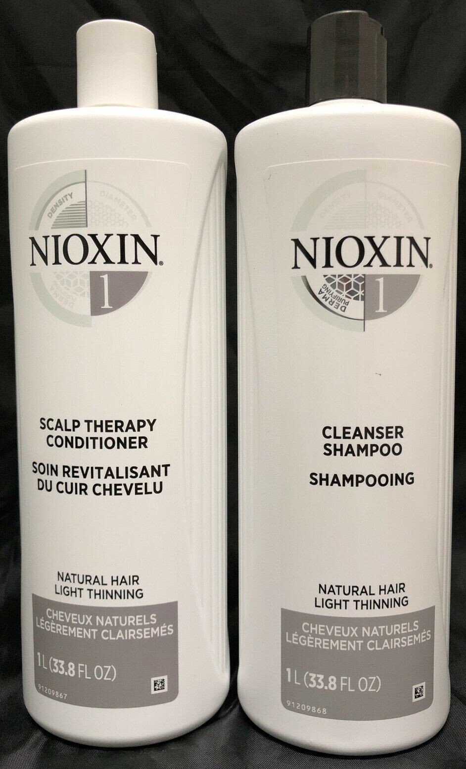 Nioxin System #1 Liter Duo (Shampoo and Scalp Therapy Conditioner), 33.8 oz