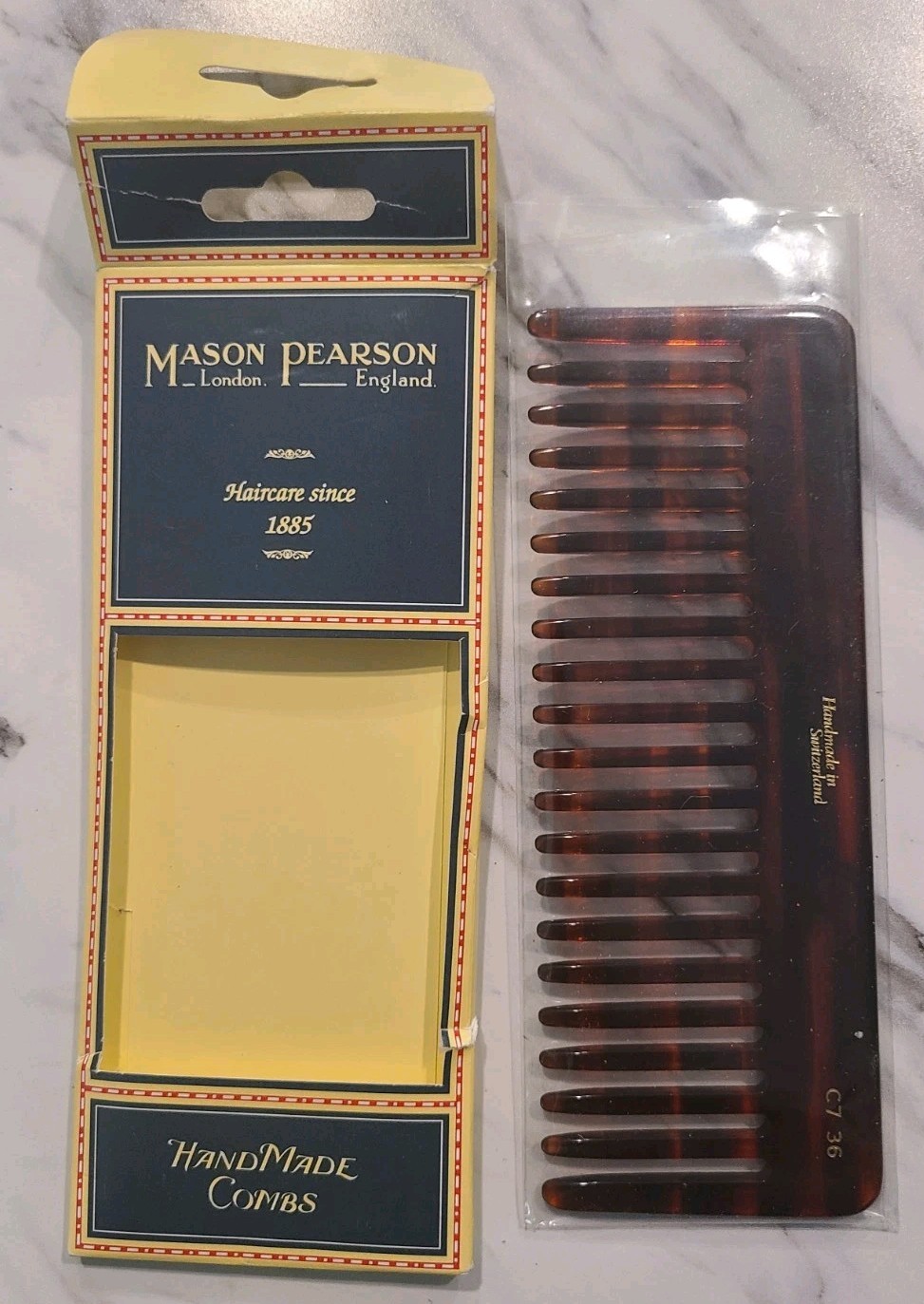 Mason Pearson Handmade RAKE COMB(6.4×2.4in) Unisex-New (Opened-Minor Warping)