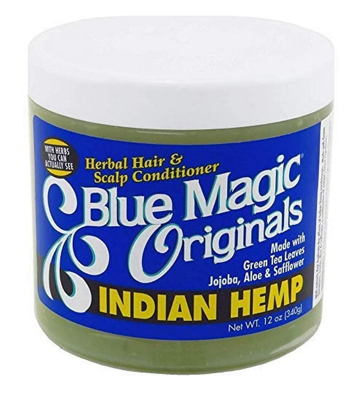 Blue Magic Indian Hemp Hair & Scalp Conditioner 12 oz Moisturizing Hair Care