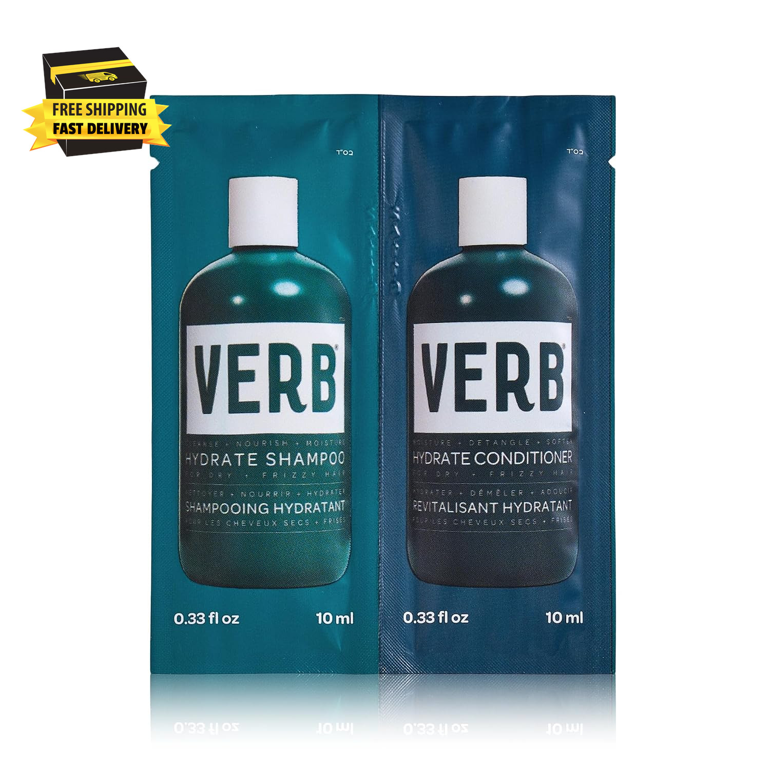 VERB Hydrate Shampoo + Conditioner Duo – Cleanses + Nourishes Dry + Frizzy Hair
