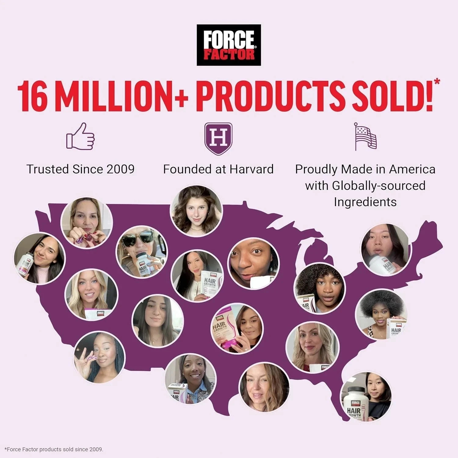 Women Hair Growth Chewable Tablets | Force Factor Accelerator Supplement, 2-Pack
