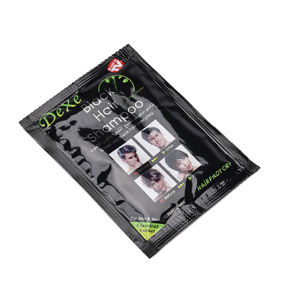 10-100X DEXE Black Hair Shampoo Natural Instant 5-Min Hair Color Dye for Unisex