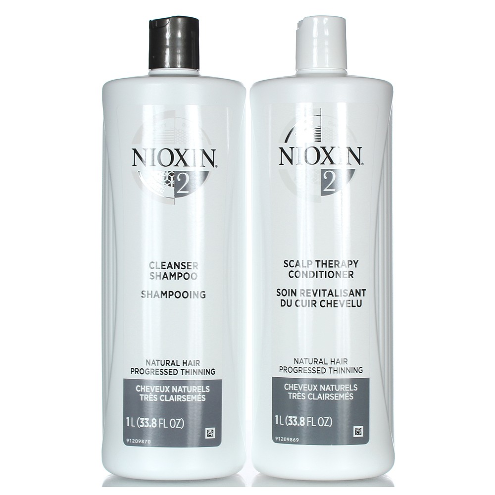 Nioxin System 2 Shampoo & Conditioner 33.8oz/1L PRO DUO