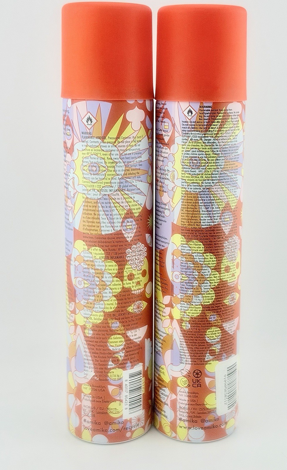 AMIKA HEADSTRONG INTENSE HOLD HAIRSPRAY (8.2 OZ/269ML) FULL SIZE NEW – 2 PACK