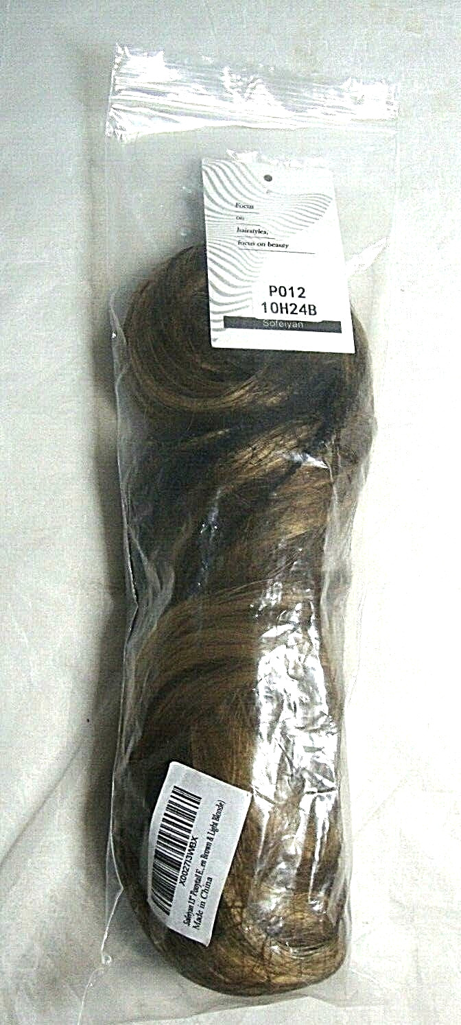 Sofeiyan 13″ Ponytail Extension Ponytail Clip in Claw Hair- Blonde