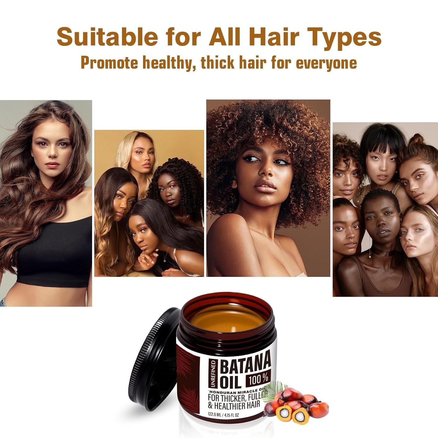 Batana Oil for Hair Growth Dr. Sebi 100% Natural, Unrefined and Organic Batana