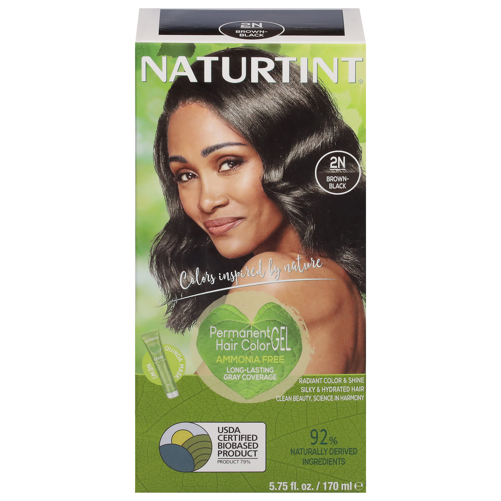 Naturtint Hair Color Women 2N Brown Black 5.75 oz (Pack of 3)
