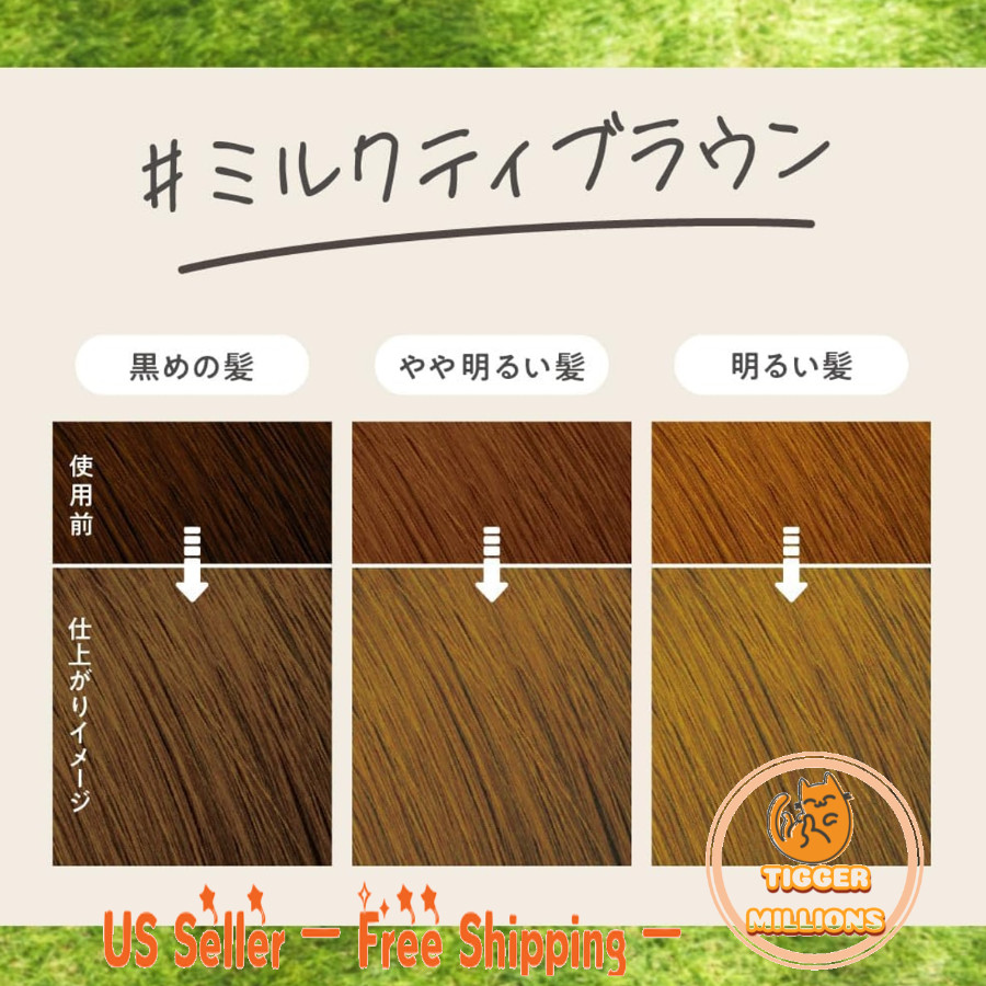 [US Seller] KAO LIESE Prettia Bubble Foam Hair Dye Kit Milk Tea Brown Color New