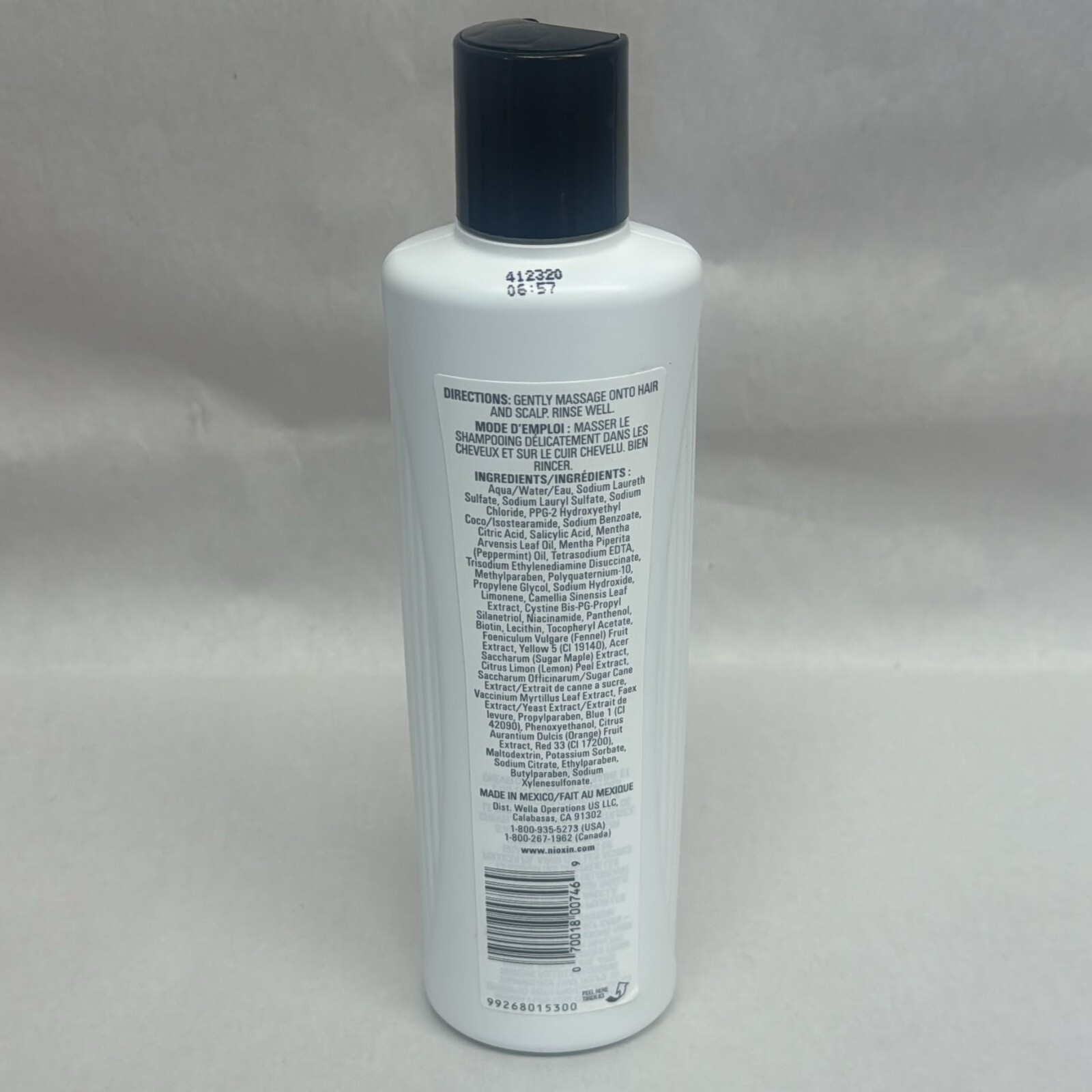 Nioxin System 4 Color Safe Cleanser Shampoo 10.1 Fl oz / 300mL
