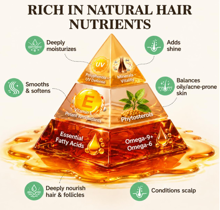 WEEMOTD 100% Raw Batana Oil for Hair, Unrefined Conditioning Hair & Scalp Oil fr