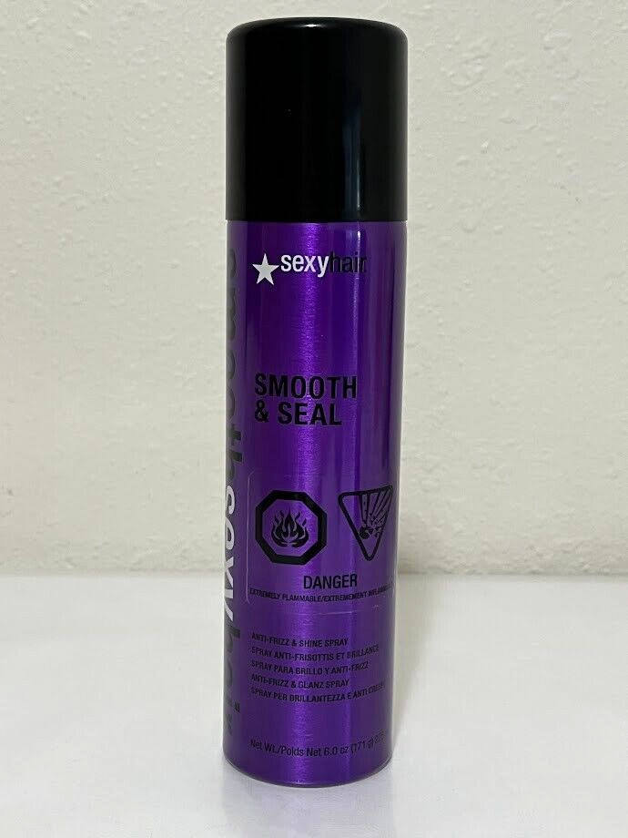 2 x Smooth Sexy Hair Smooth & Seal Spray 6 oz each Anti-Frizz & Shine Spray