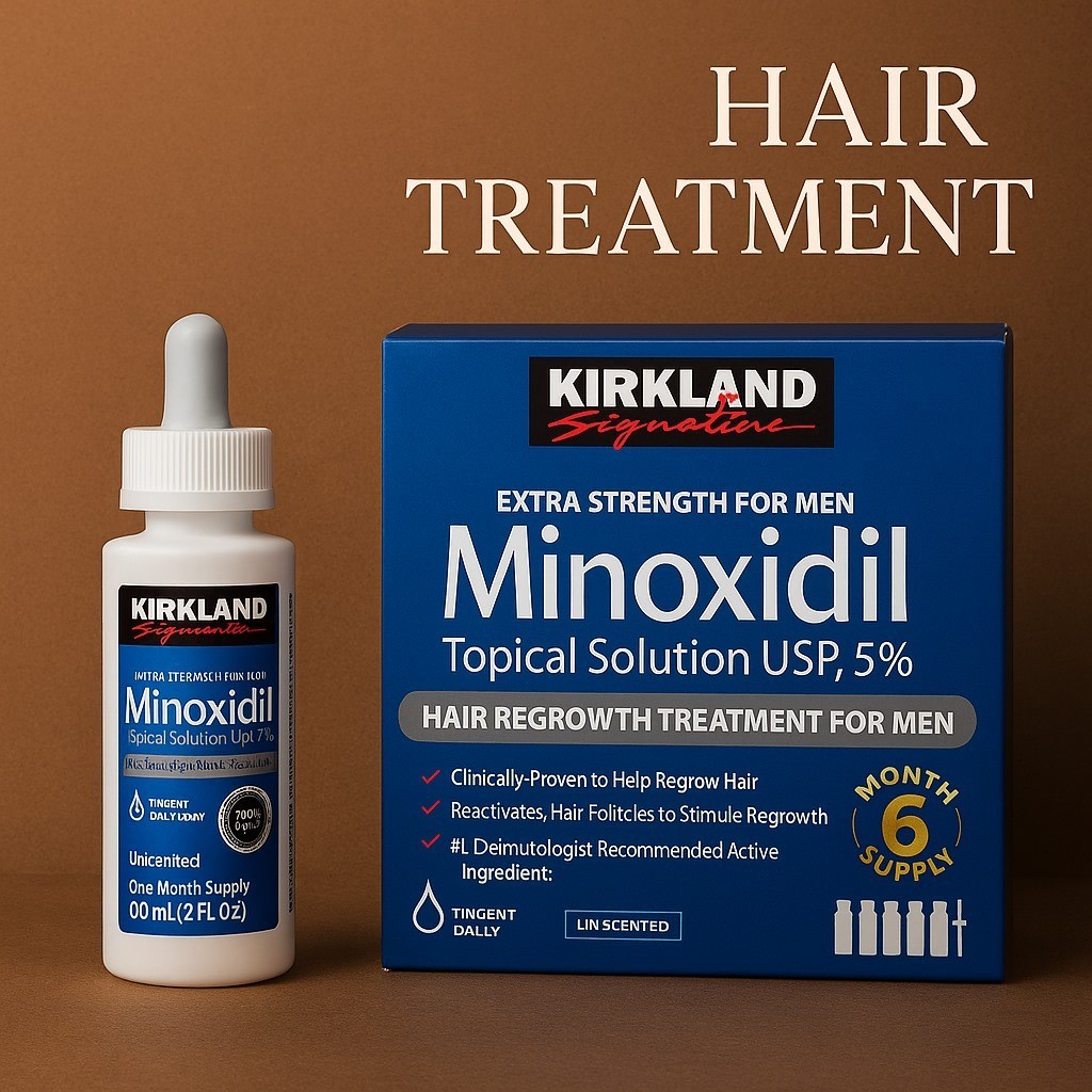 KIRKLAND Minoxidil 5% Extra Strength Men Hair Regrowth Solution 6 Month Supply