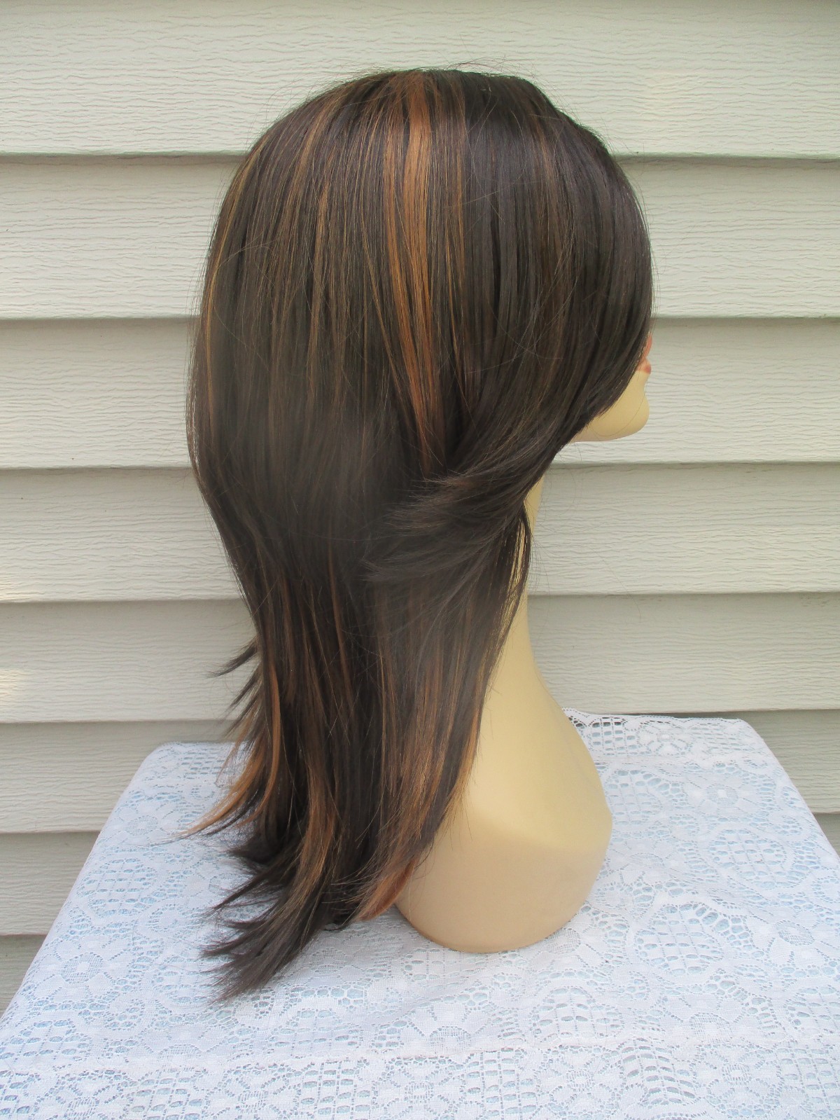 Unbranded MYSTERY WIG Color DARKEST BROWN/COPPER/