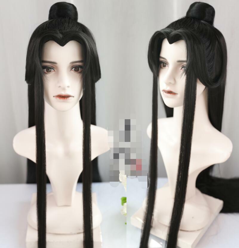 Chinese Ancient Style Men Costume Hanfu Cos Wig Headgear Wig Hairpieces Styling
