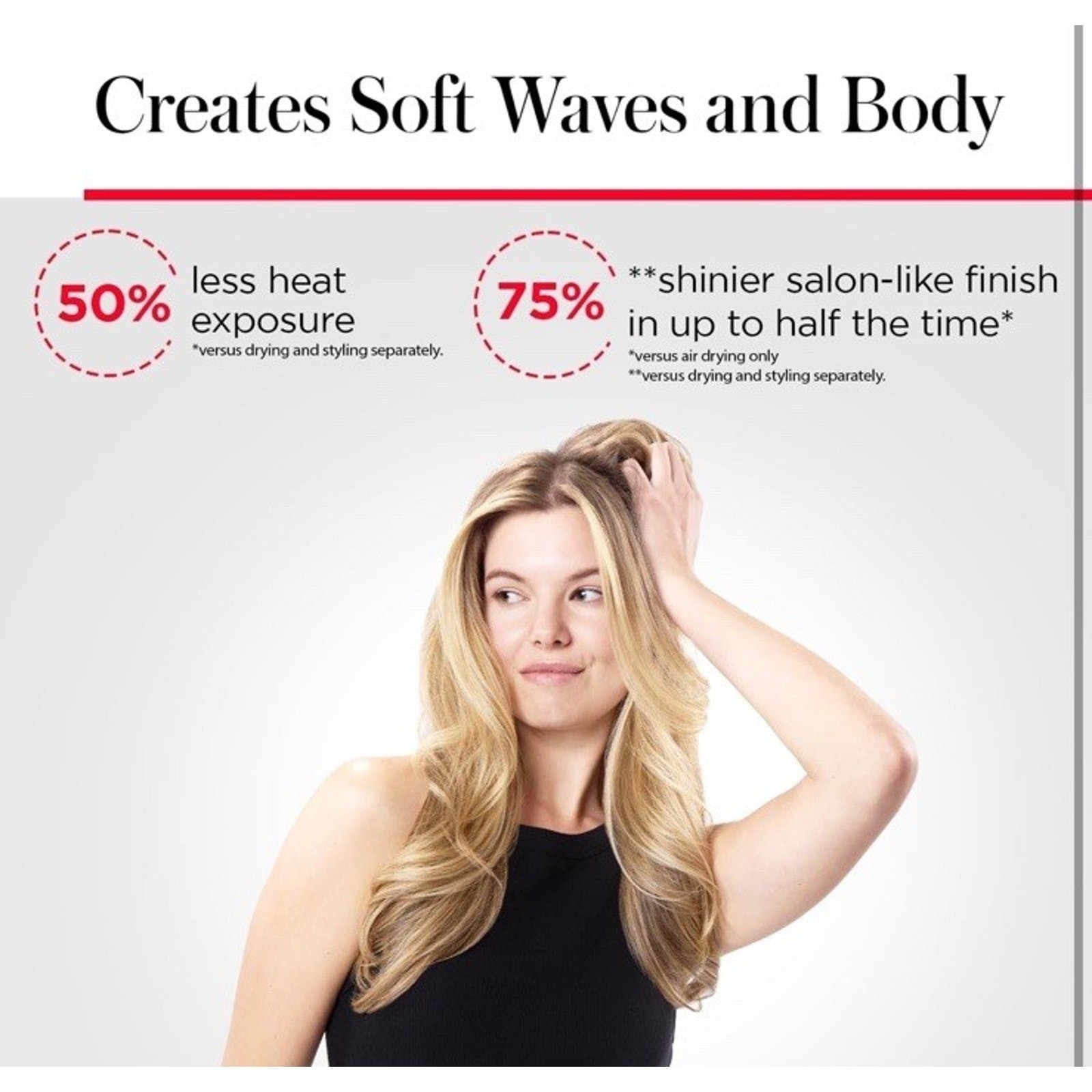 Revlon One-Step Plus Hair Dryer and Volumizer – Black/Red – RVDR5298 (B8)