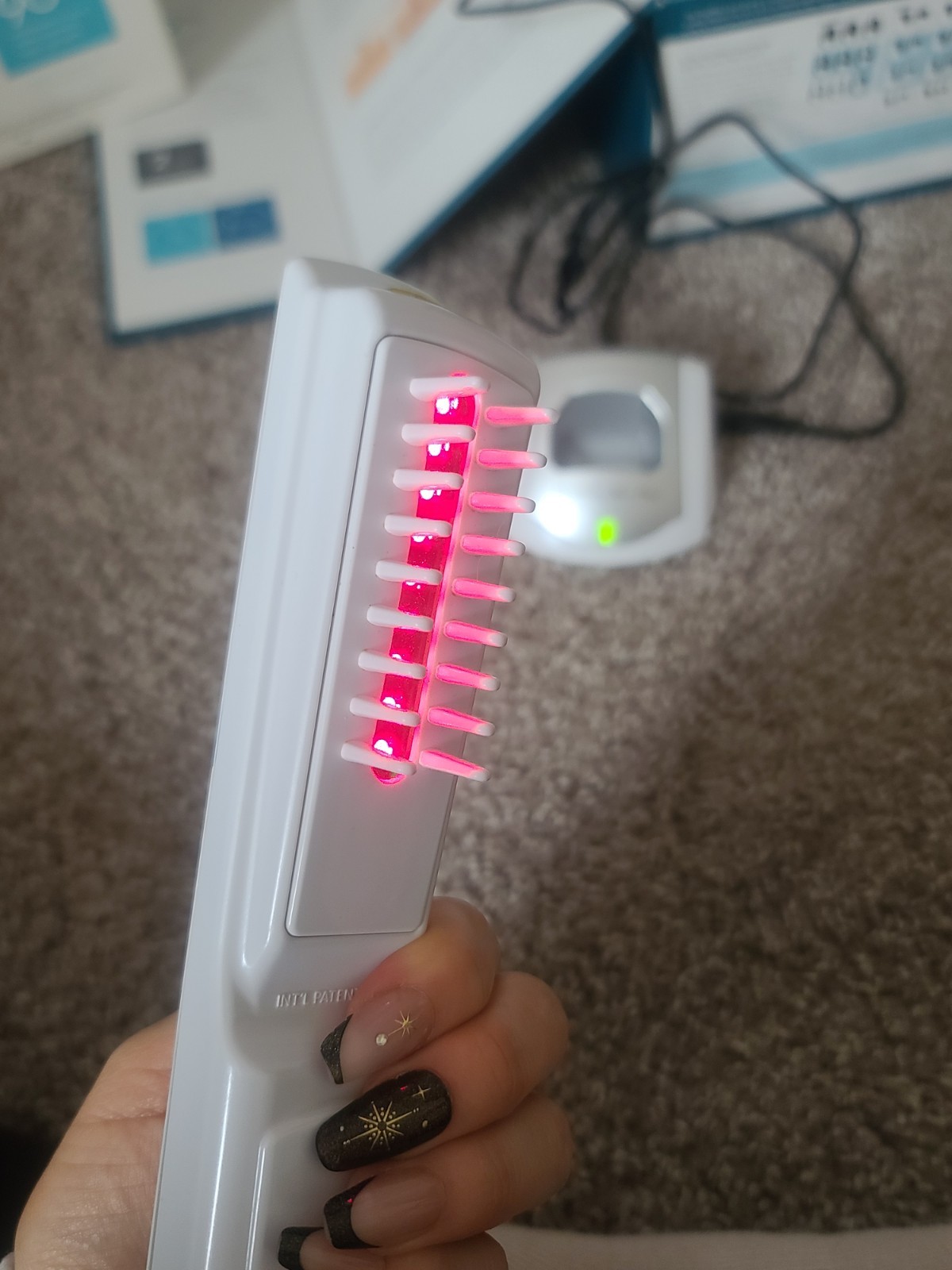 HairMax Lux 9 Lasercomb & Pure NuDerma ATP System – Hair Growth Devices