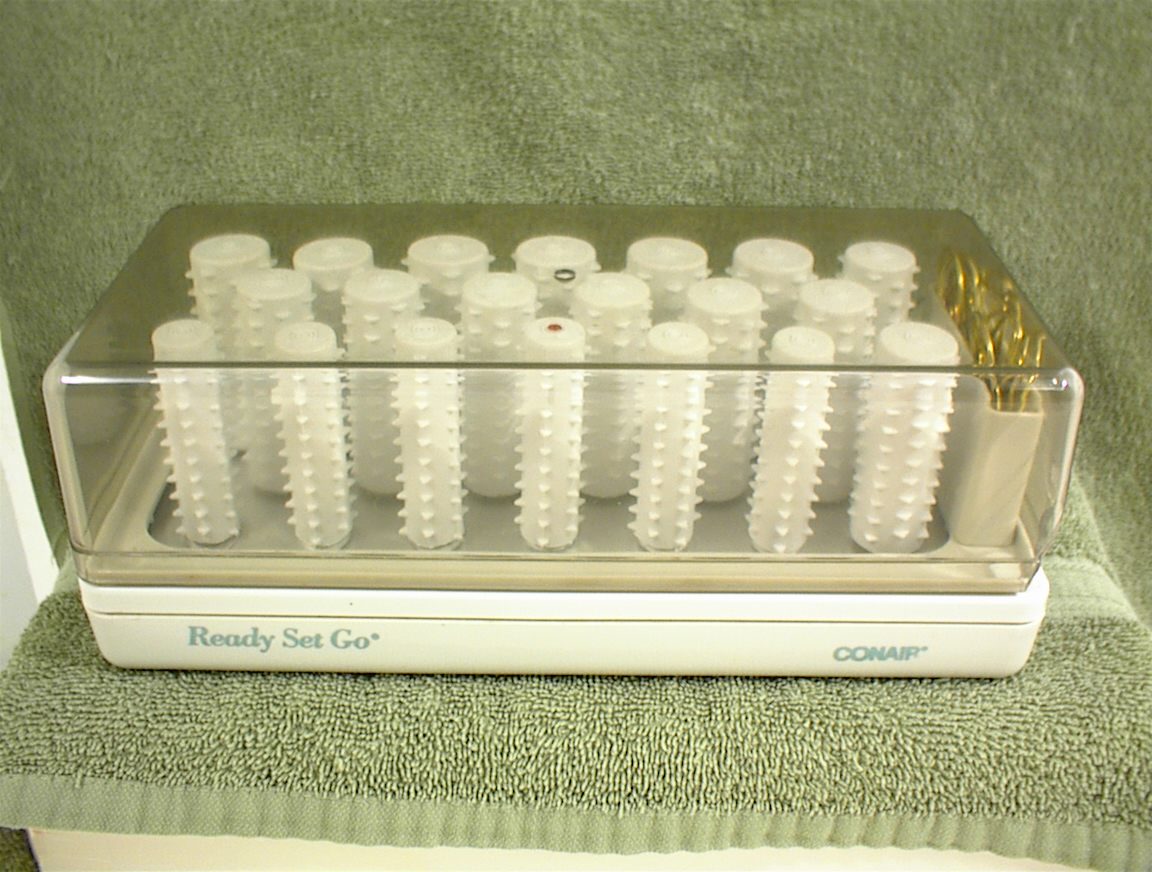 CONAIR READY TO GO HOT ROLLERS CURLERS WITH PINS CLIPS HAIR CARE HS5B CHINA