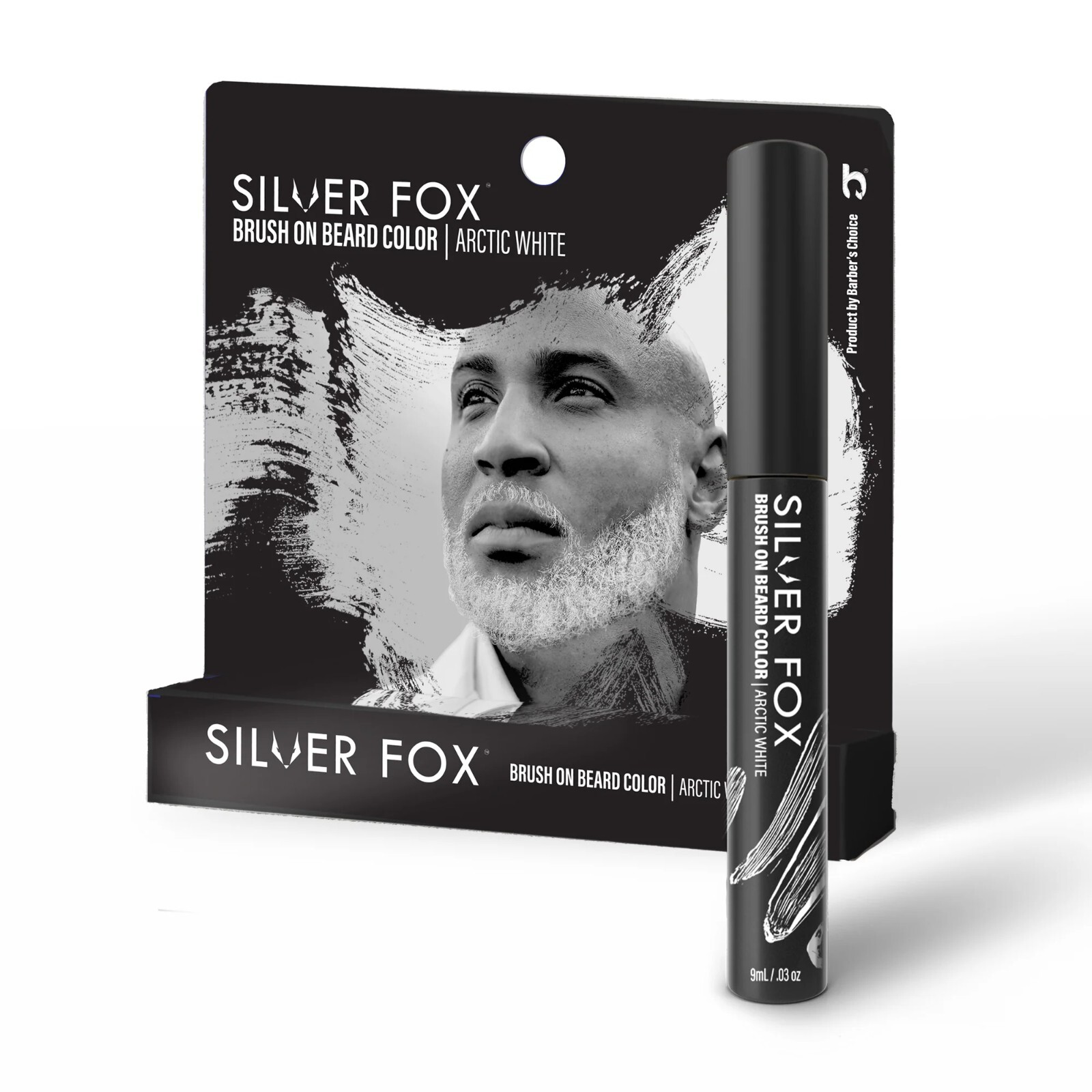 Silver Fox Arctic White Brush on Beard Color