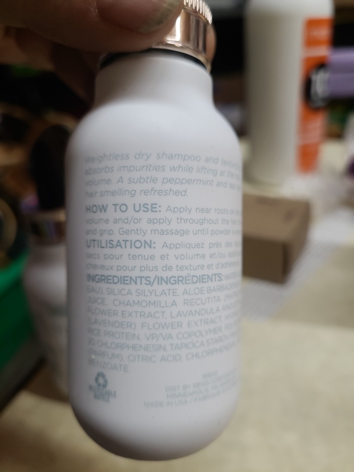 2 bottles ~ Blossom Peppermint and Tea Tree Dry Shampoo And Texturizing Powder
